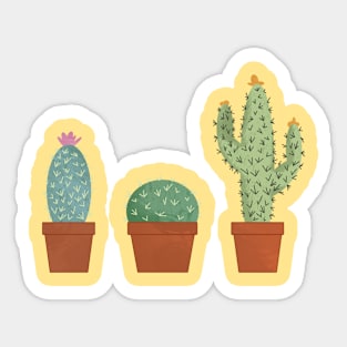 Cute Cactus in a Pod - Pack 01 Sticker